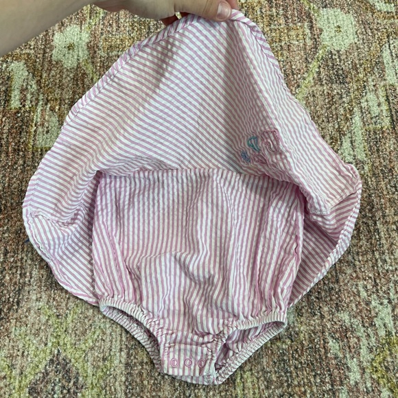 Blueberi Boulevard Rainbow Seersucker Baby Girls Dress Size 6/9M - Picture 4 of 4